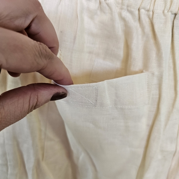 Vintage Linen Real Comfort Quiet Luxury Wide Leg Pants Vacation Old Money - Picture 3 of 8